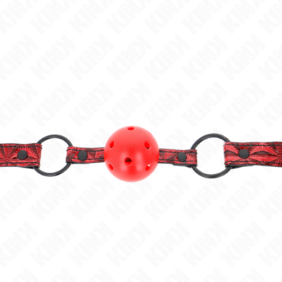 Kink - bola padrão diamante 4,5 cm gag modelo 1 64,5 cm ajustável 42-60 cm kink collar & gag caliente. Pt