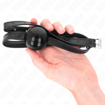 Kink - bola pequena alça simplicidade 4 cm mordaça 60 x 2 cm kink collar & gag caliente. Pt