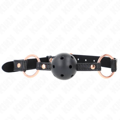 Kink - bola tpe premium mordaça 4 cm 60 x 2 cm kink collar & gag caliente. Pt