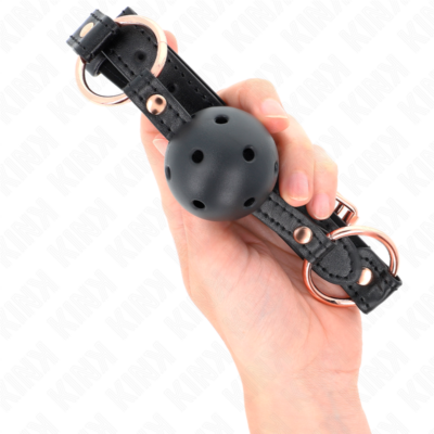 Kink - bola tpe premium mordaça 4 cm 60 x 2 cm kink collar & gag caliente. Pt