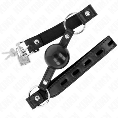 Alternative view of KINK - BOLA TPE PRETA MORDAÇA 4 CM 60 x 2 CM
