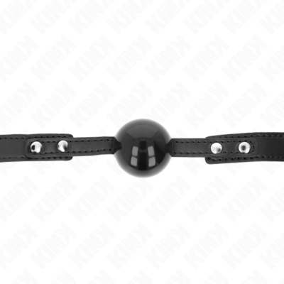 Kink - bola tpe macia 4 cm gag modelo 3 60 x 2 cm ajustável 37-52 cm kink collar & gag caliente. Pt