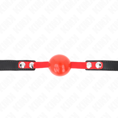 Kink - bola tpe macia 4 cm gag modelo 4 60 x 2 cm ajustável 37-52 cm kink collar & gag caliente. Pt