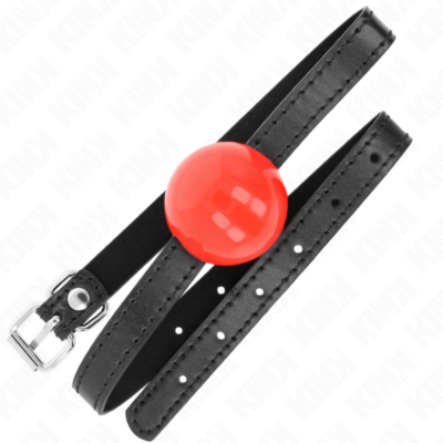 Alternative view of KINK - BOLA SIMPLES VERMELHA MORDAÇA 4 CM 65 x 1,5 CM