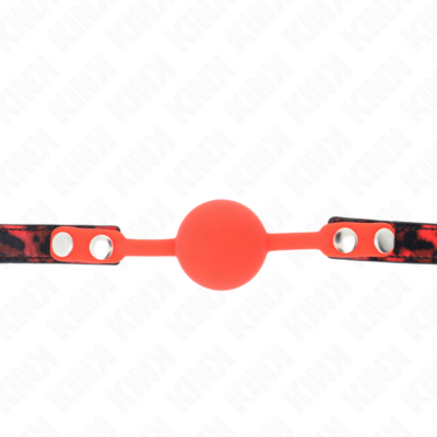 Kink - modelo 2 bola silicone 4 cm com fechadura 60 x 2 cm kink collar & gag caliente. Pt