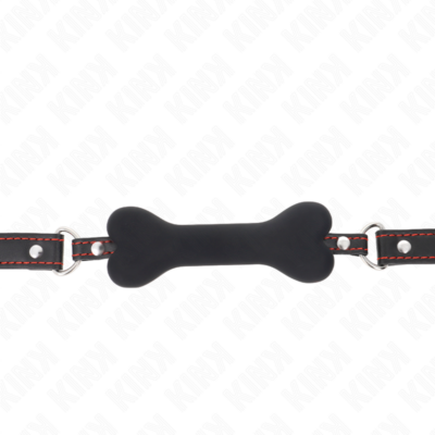 Kink - osso preto mordaça 12 cm 63 x 2 cm - image 3