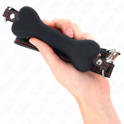 Kink - osso preto mordaça 12 cm 63 x 2 cm - image 4