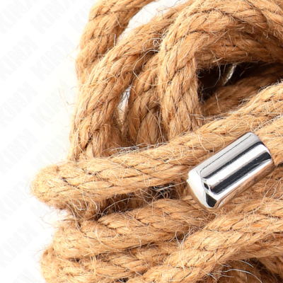Kink - corda de cânhamo com cabeça de metal 5 metros kink rope arts caliente. Pt