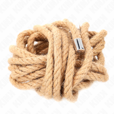 Kink - corda de cânhamo com cabeça de metal 5 metros kink rope arts caliente. Pt