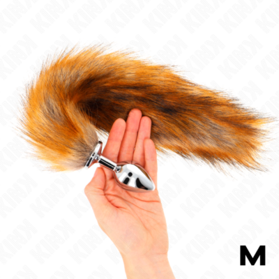 Alternative view of KINK - PLUG ANAL TAMANHO M 8 X 3,5 CM COM CAUDA SINTÉTICA 40 CM MARROM