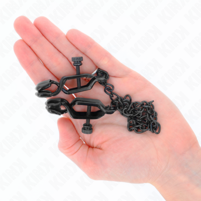 Kink - pinças de corrente plana pretas 30 cm kink nipple grip caliente. Pt