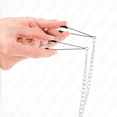 Alternative view of KINK - PINÇAS TRIPLAS PARA BICOS E CLITÓRIS COM CORRENTE MODELO 1