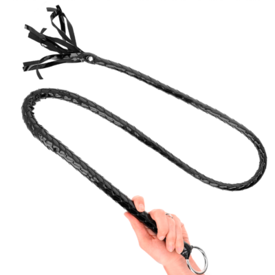 Kink - chicote de pvc longo brilhante 138 cm kink impact & touch caliente. Pt