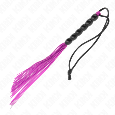 Alternative view of KINK - MINI CHICOTE DE SILICONE COM 6 CONTAS ROXAS 26 CM