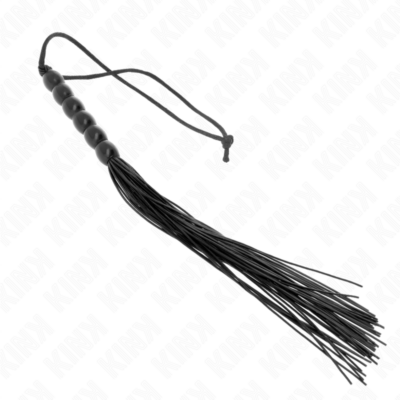 Alternative view of KINK - MINI CHICOTE DE SILICONE COM 6 CONTAS PRETAS 26 CM