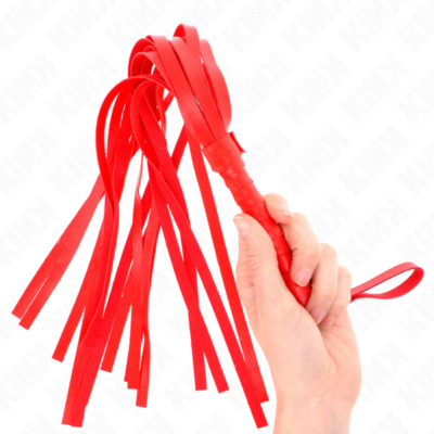 Kink - chicote vermelho simples 45 cm kink impact & touch caliente. Pt