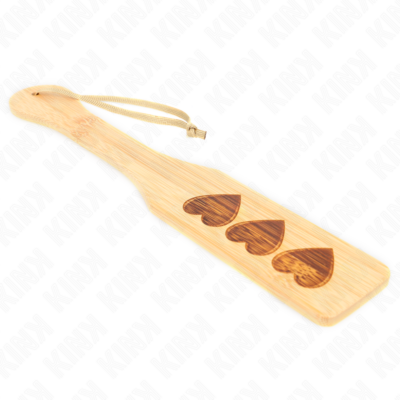 Kink - palete de bambu design coração 32 x 5,5 cm kink impact & touch caliente. Pt