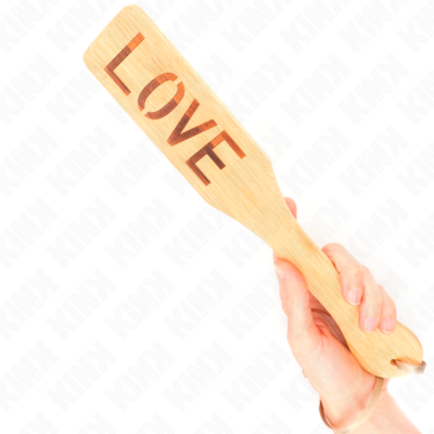 Kink - paleta de bambu palavra amor 32 x 5,5 cm kink impact & touch caliente. Pt
