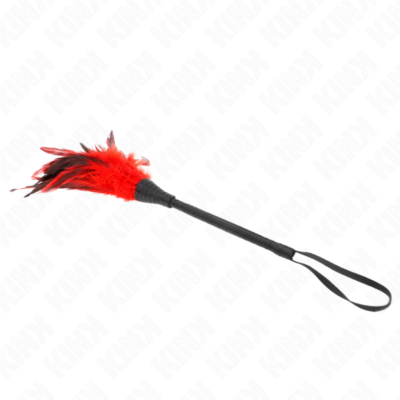 Kink - penas de frango em forma de chifre vermelho 36 cm - image 3