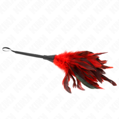 Kink - penas de frango em forma de chifre vermelho 36 cm - image 4