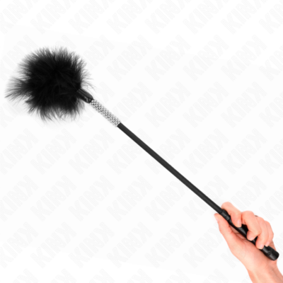 Kink - penas de cócegas com cabo de strass 50 cm kink impact & touch caliente. Pt