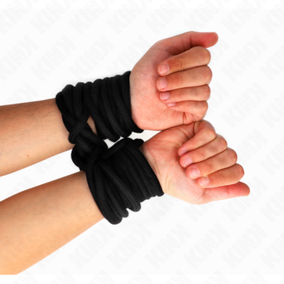 Kink - corda de algodão 20 metros preta kink rope arts caliente. Pt