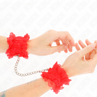 Kink - pulso elástico de renda vermelho kink wrist restraint caliente. Pt