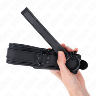 Kink - colar de neoprene bondage modelo 1 com cinto 78 cm ajustável 37,5 x 49,5 cm kink collar & gag caliente. Pt