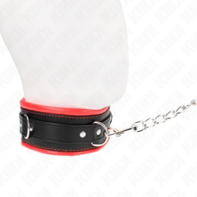 Kink - colar pesado com cinto 65 cm modelo 3 ajustável 36,5-50 cm kink collar & gag caliente. Pt