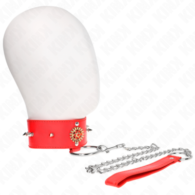 Alternative view of KINK - COLAR DE DIAMANTE VERMELHO COM CINTO 65 CM AJDUSTÁVEL 35-51 CM X 7 CM