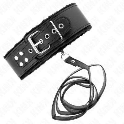Kink - colar com trela 116 cm com pregos prata modelo 4 preto ajustável 40-48 cm x 6 cm kink collar & gag caliente. Pt