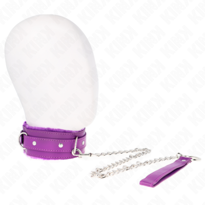 Alternative view of KINK - COLAR COM TRELA 65 CM COM RESTRIÇÕES ROXO 36-42 CM X 5,5 CM