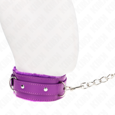 Kink - colar com trela 65 cm com restrições roxo 36-42 cm x 5,5 cm kink collar & gag caliente. Pt