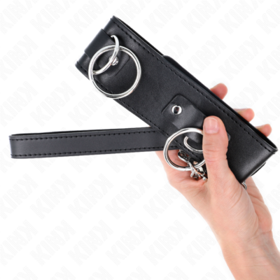 Kink - colar com trela 65 cm 3 anéis modelo 2 ajustável 36-43 cm x 5 cm kink collar & gag caliente. Pt