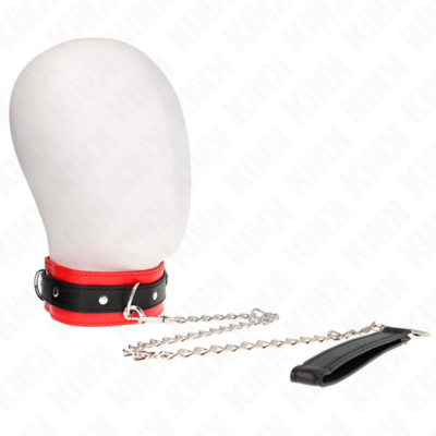 Kink - colar modelo básico com trela 65 cm modelo 3 vermelho 53 x 5 cm kink collar & gag caliente. Pt