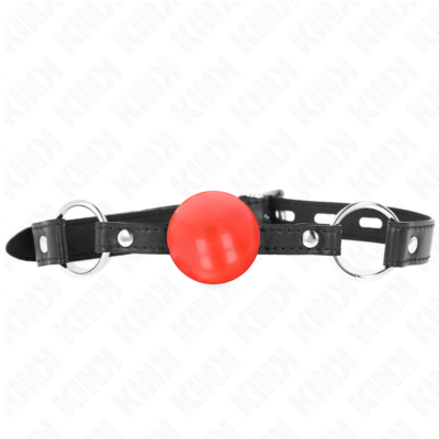 Kink - bola tpe vermelha mordaça 4 cm 60 x 2 cm kink collar & gag caliente. Pt