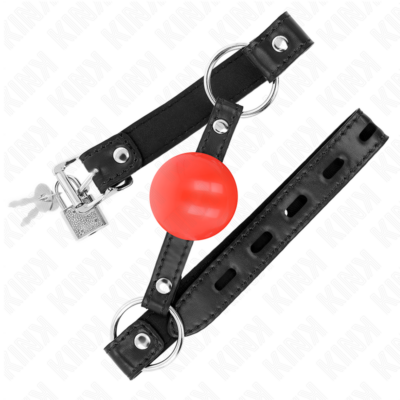 Alternative view of KINK - BOLA TPE VERMELHA MORDAÇA 4 CM 60 x 2 CM