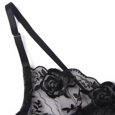 SUBBLIME - CONJUNTO DE 3 PEAS SUTI + TANGA + LIGA ESTAMPADO FLORAL PRETO S/M 26 Subblime - conjunto de 3 peas suti + tanga + liga estampado floral preto s/m subblime sets caliente. Pt