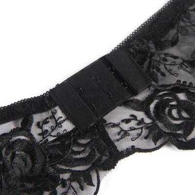 Subblime - conjunto de 3 peas suti + tanga + liga estampado floral preto l/xl subblime sets caliente. Pt