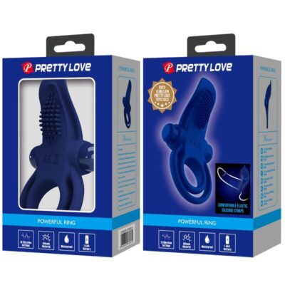 Pretty love - bronson anel duplo com vibrao azul pretty love male caliente. Pt