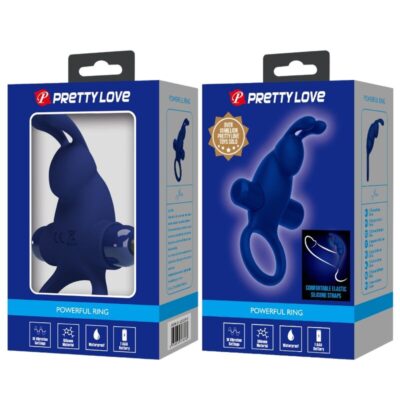 Pretty love - jiro anel de coelho com vibrao azul pretty love male caliente. Pt