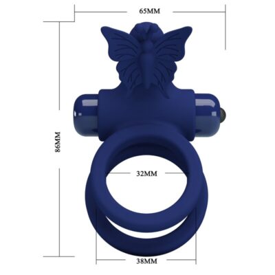 PRETTY LOVE - JAMELE ANEL DUPLO COM ESTIMULADOR DE VIBRAO E BORBOLETA AZUL 16 Pretty love - jamele anel duplo com estimulador de vibrao e borboleta azul pretty love male caliente. Pt
