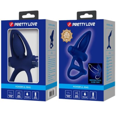 Pretty love - mat anel duplo com vibrao e estimulador azul pretty love male caliente. Pt