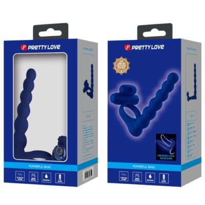 Pretty love - ajmal anel vibrador com plug azul pretty love male caliente. Pt