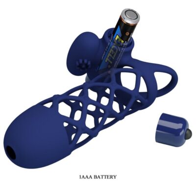 Pretty love - giann anel vibrador com bainha de silicone azul pretty love male caliente. Pt
