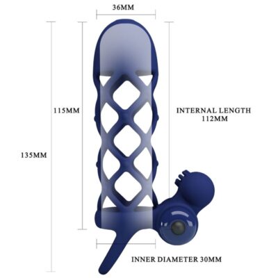 Pretty love - giann anel vibrador com bainha de silicone azul pretty love male caliente. Pt