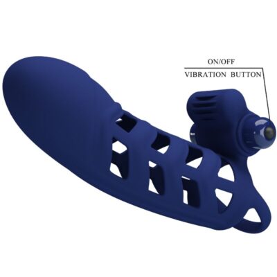 Pretty love - altaf anel vibrador com bainha de silicone azul pretty love male caliente. Pt