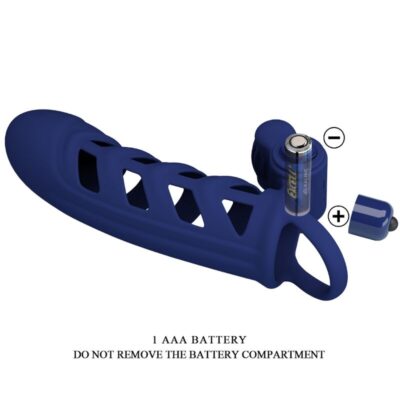 Pretty love - altaf anel vibrador com bainha de silicone azul pretty love male caliente. Pt