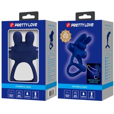 Pretty love - francisco anel vibrante duplo coelho azul pretty love male caliente. Pt