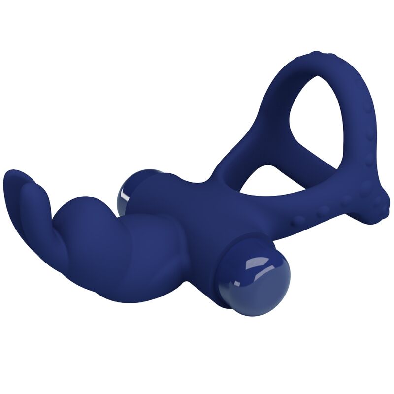 PRETTY LOVE - LUCHITO ANEL VIBRANTE DUPLO COELHO AZUL 5 Pretty love - luchito anel vibrante duplo coelho azul - image 5